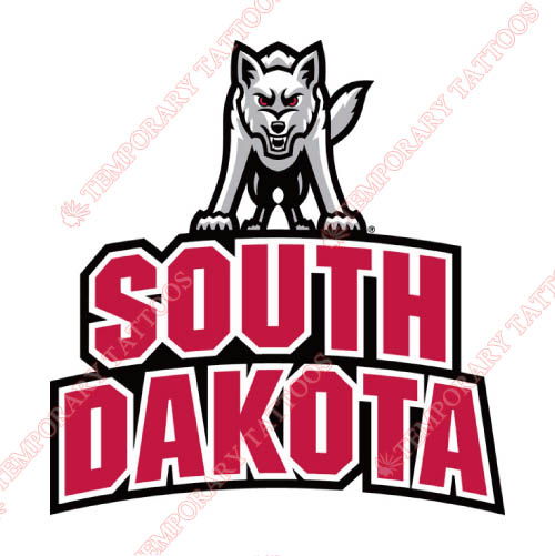 South Dakota Coyotes Customize Temporary Tattoos Stickers NO.6220
